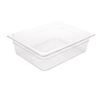 Vogue Polycarbonate 1/2 Gastronorm Container 100mm Clear - [U229]