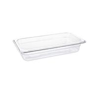 Vogue U232 Polycarbonate 1/3 Gastronorm Container, Clear, 65 mm Length, 2.5L Capacity
