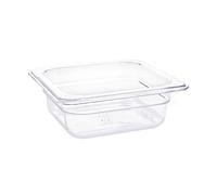 Vogue Polycarbonate 1/6 Gastronorm Container 65mm Clear - [U239]