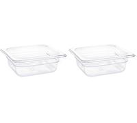 Vogue U239 Polycarbonate Gastronorm Container, 1/6 Size (Pack of 2)