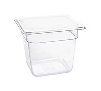 Vogue Polycarbonate 1/6 Gastronorm Container 150mm Clear - [U241]