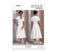 Vogue V1950F5 Misses' Dress by Badgley Mischka F5(16-18-20-22-24)