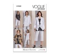 Vogue V1959B5 Misses' Jacket, Tunics and Pants by Marcy Tilton B5(8-10-12-14-16)