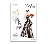 Vogue V1963AX5 Misses’ Evening Dress AX5 (4-6-8-10-12)