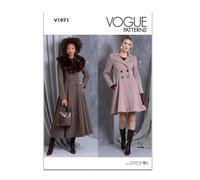 Vogue V1971H5 Misses' Coat in Five Lengths H5 (6-8-10-12-14)