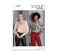 Vogue V1973H5 Misses' Blouse H5 (6-8-10-12-14)