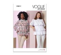Vogue V2011Y5 Misses' Top with Sleeve Variations Y5 (18-20-22-24-26)