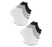 Vogue Vista® Men's Multicolour Summer Ankle Socks - 6 Pack | Lightweight breathable Running Socks | Moisture-Wicking & Anti-Slip | Comfortable Trainer Socks Size 9-12 Uk