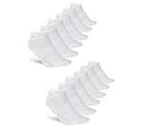 Vogue Vista® Men's Winter White Ankle Socks - 6 Pack | Cozy, Soft & Warm Running Socks | Moisture-Wicking & Anti-Slip | Comfortable Trainer Socks Size 9-12 UK