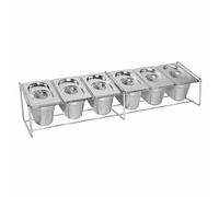 Vogue Wire Stand For Gastronorm Pan - Free Standing - 150(L)x680(W)x160(D)mm