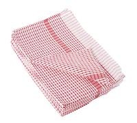 Vogue Wonderdry Tea Towels (Pack of 10), Red, Size: 76(L)x51(W)cm/30x20 inch, 198 gsm Polycotton, Colour Coded Cleaning, For Fast & Thorough Drying, Wash at 40°C, Professional & Home Use, CC595