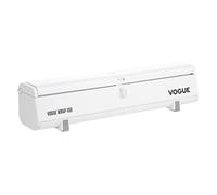 Vogue Wrap450 Cling Film, Foil and Baking Parchment Dispenser - White, 460 mm /18 inch Wide, Push to Cut Lid, Compatible with CW203 Film, CW204 Foil & CW205 Baking Parchment, CW202