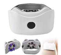 Voguehom Electric Wireless Abdominal, Massager for Fat Burning & Digestion, with Three-Speed Massage, 7 Massage Heads, Deep Muscle Relaxation (White)