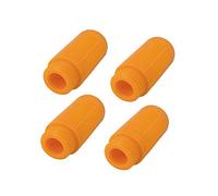 Vogueing Tool 1/4" BSP Male Thread Plastic Pneumatic Muffler Noise Exhaust Silencer Orange (Pack of 4)