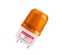 Vogueing Tool 100MM Alarm Warning LED Lights Rotating Beacon Light Emergency Lamp with Sound for Villa Farm Outdoor Yard Traffic Factory (24V-Yellow)