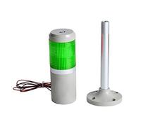 Vogueing Tool 110V Green Normally Bright LED Warning Light Silent Alarm Beacon Light for Automotive, Workship and Residential Area