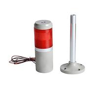 Vogueing Tool 12V Red Normally Bright LED Warning Light Silent Alarm Beacon Light for Automotive, Workship and Residential Area