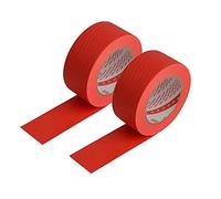 Vogueing Tool 2 Rolls 20mm x 50m Textured Paper Tape Writable Masking Tape Painters Tape for Paint Craft and DIY-Red