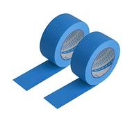 Vogueing Tool 2 Rolls 20mm x 50m Textured Paper Tape Writable Masking Tape Painters Tape for Paint Craft and DIY- Blue