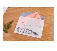 Vogueing Tool A4 Waterproof File Holder, Transparent A4 Pockets Cute Penguin Plastic File Folder Stationery for School Office (4Pcs)