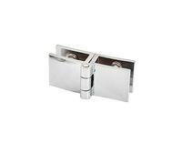 Vogueing Tool Clamp Hinge, 4PCS Door Clamp Clip Anti-Rust Zinc Alloy Shower Hinge for Glass Door for 5-8mm Thickness Glass(180 Degree)