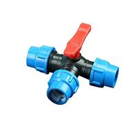 Vogueing Tool Compression Tee Fitting, 1PC Water Compression Fitting Water Pipe Tee for Gardening, Agricultural Irrgation/20mm