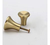 Vogueing Tool Round Knobs Handle, 2pcs Brass Knobs Unrust Gold Contemporary Modern Furniture Knobs Cupboard Handles Drawer Dresser Handles/M Small Waist Shape