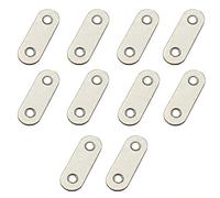 Vogueing Tool Stainless Steel Corner Brace, 10PCS Plate Flat Fixing Bracket Mending Joining Plates Repair Fixing Bracket(47mm)
