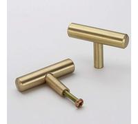 Vogueing Tool T Bar Handles, 2pcs Brass & Copper Nordic, Contemporary & Modern Style T Bar Handles for Cabinet Door Furniture