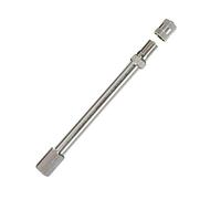 Vogueing Tool Valve Extension Tyre Valve Stem Straight Stem Extender for Autos, Steamboats, Motorcycles and Trucks (100mm with Cap-Sliver)