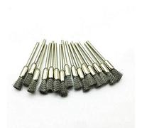 Vogueing Tool Wire Brushes, Steel Wire Brush Steel Wire Brush Polishing Wheels Set Kit for Tool Drill Bit 3 Mode(15 pcs Pencil Wire Brush)