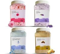 VogueNow Premium Jelly Face Mask for Facials - Bulgarian Rose, 24K Gold, Lavender & Hyaluronic Acid (Pack of 4) - Hydrating, Brightening & Nourishing Jelly Mask | Vajacial | 92 Oz Face Mask Skin Care
