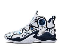 Voguerra Men's Basketball Shoes - Stylish Design with Number 24 Detail, High - Top Athletic Footwear for Optimal Support Basketball Fans(1-Blue,4.5 UK)