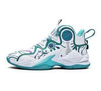 Voguerra Men's Basketball Shoes - Stylish Design with Number 24 Detail, High - Top Athletic Footwear for Optimal Support Basketball Fans(3-Cyan,8.5 UK)