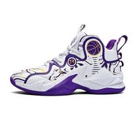 Voguerra Men's Basketball Shoes - Stylish Design with Number 24 Detail, High - Top Athletic Footwear for Optimal Support Basketball Fans(2-Purple,10 UK)