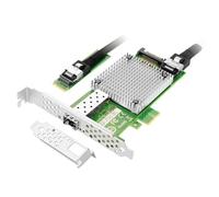 Vogzone M.2 to 10GbE SFP+ NIC, Single SFP+ Port with Intel 82599 chip, M.2 + M Key + SFF-8087 with 35cm(13.7in) Cable, 10 Gigabit Network Card for Windows, Linux, UEFI