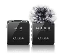 VOHALO Wireless Lavalier Microphone for iPhone/Android/Camera with Bluetooth Microphone for Video Recording and Live Streaming 165ft/50M Working Distance