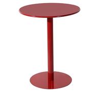 VOHJIXJYW Round Dining Table Pub Patio Bar Table Kitchen Table, Mid-Century Leisure Table with Sturdy Metal Pedestal for Small Places Dining Room Living Room Cafe