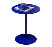 VOHJIXJYW Small Round Side End Table,Blue Leg and Base Pub Table,Counter Bar Height Table for Kitchen,Dining Room,Living Room Nightstand Sofa Table Coffee Table (Size:48x56cm)