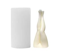 Voiakiu 3D Women's Legs Shape Silicone Moulds, Innovative Candle Mould for Sexy Legs, Handmade Tools, Baking and Making Soap Wax Cake Mousse Pendant, 2 x 1.8 x 4.3 Inches