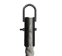 Voiakiu Climbing Rope Buckle - Rope Climb Workout Rig Mounting Hook - Rope Closure Garage Fitness Equipment with Carabiner Hook Strength Training Home Safety Indoor