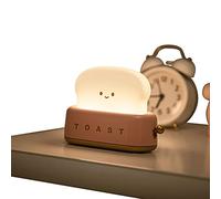 Voiakiu Cute Night Light | Dimmable LED Toaster Night Lamp Rechargeable,Lighting Adjustable Auto-Off Bedside Lamp for Desk, Bedrooms, Living Room, Cute Room Decor