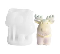 Voiakiu Elk Deer Silicone Candle Mold, Theme Resin Mould for Home Decoration, Handmade Soap Bath Lotion Bar Chocolate