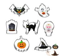 Voiakiu Halloween Cookie Cutter - Durable Stainless Steel Cookie Cutter Gift for Family Friends - Headstone Shape Sandwich Mould Cake Mould Tool for Pancakes, Fondants