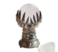 Voiakiu Halloween Crystal Ball,Creative Crystal Ball with Skull Fingers | Novelty Fortune Telling Crystal Ball Desktop Ornaments for Bedroom, Living Room for Friends, Kids