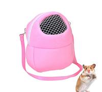 Voiakiu Hamster Carrier - Carry Bag for Small, Medium and Large Pets, Pink Green Blue Portable Bag Hedgehog Hamster Breathable Shoulder Bags