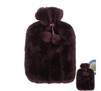 Voiakiu Hot Water Bottle, 2L PVC Hot Water Bag for Neck, Shoulder Pain and Hand Feet Warmer, Menstrual Cramps, Hot Compress and Cold Therapys(Hot Water Bottle not Included)