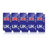 Voiakiu Pack of 10 UK Car Stickers, Number Plate Stickers, -Adhesive Stickers for Car Flag UK Sticker for Car Number Plates, UK Badge Flag Decals for Car