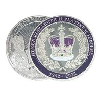 Voiakiu Queen Elizabeth II 1952-2022 Platinum Jubilee Commemorative, Memorial Her Majesty Queen Elizabeth II Medallion Collection