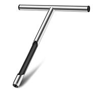 Voiakiu Soil Probe - Soil Test Probe with Tubular T Handle - Contractor's Quality Tubular Stainless Steel Soil Probe with Core Sample Area Soil Sample Kit for Garden Lawn Farms